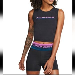 Nike Black Tank Top with Gradient Logo